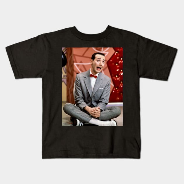 Peewee Herman Kids T-Shirt by Spit in my face PODCAST